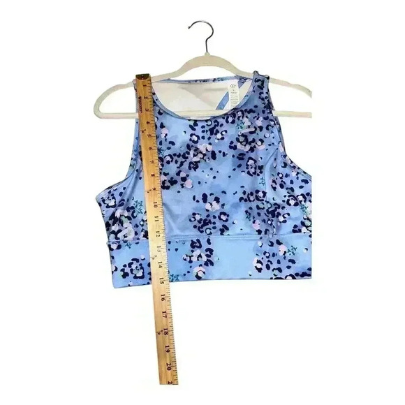 Nanette Lepore Vista Blue Open Back Crop Top, Large - Picture 6 of 6